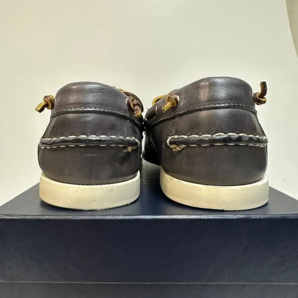 NIB Rancourt & Co. x Polo Ralph Lauren Telford Boat Shoe Blue NOS Maine USA 11 D